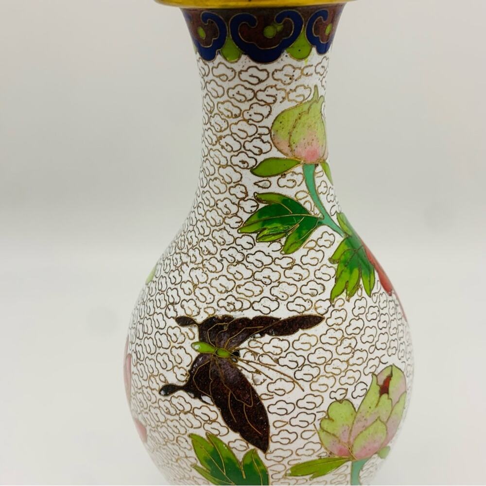 Vintage Cloisonne Vase - Picture 6 of 13